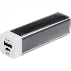 Powerbank, USB 5V 1A, 2600mAh (Svart)