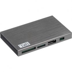 Kortl&auml;sare/USB-hub TnB 2in1