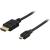 HDMI-kabel, HDMI 19-pin ha - Micro HDMI 19-pin ha (1m)