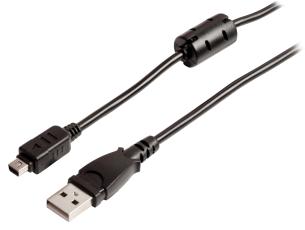 USB-kabel 2m för Nikon och Fujifilm
