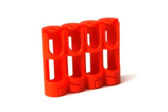 Batterif&ouml;rvaring Powerpax 4 AA (Orange)