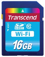 Transcend Wi-Fi SDHC 16GB, SC10