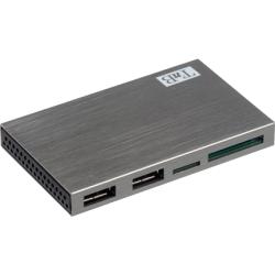 Kortl&auml;sare/USB-hub TnB 2in1