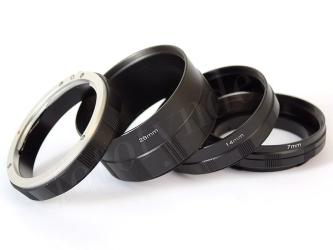 Macroset/mellanringar f Canon EF/EF-S