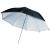 Paraply 36&quot; svart/vit
