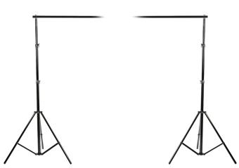 Studiobakgrundskit, 3,7x3m inkl 2 bakgrunder