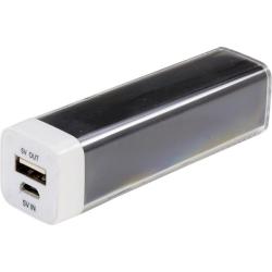 Powerbank, USB 5V 1A, 2600mAh (Svart)