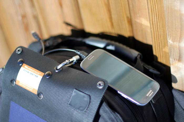 Solpanel för laddning av smartphone