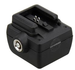 Blixtskoadapter för Sony kameror och blixt av standardtyp